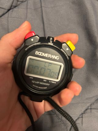 Cronómetro Boomerang con memoria
