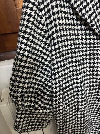 Cappotto a quadretti manica 3/4