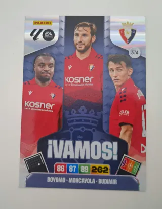Vamos Osasuna. Adrenalyn 2025-26. Panini.