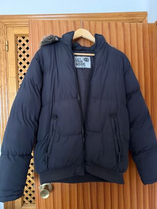 Chaqueta plumífera negra Talla M