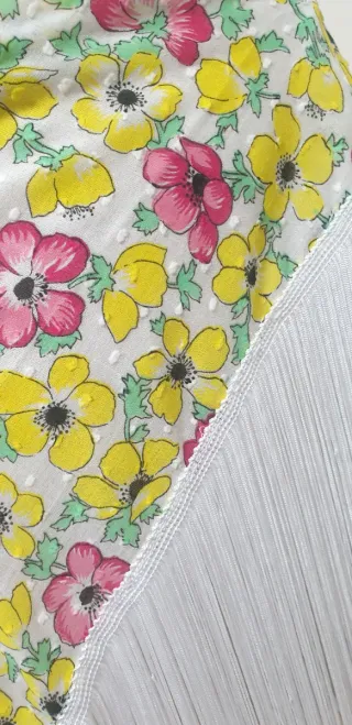 Manton Flamenco Niña Multicolor