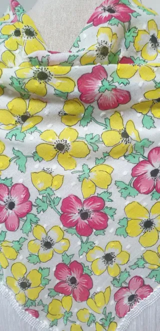 Manton Flamenco Niña Multicolor