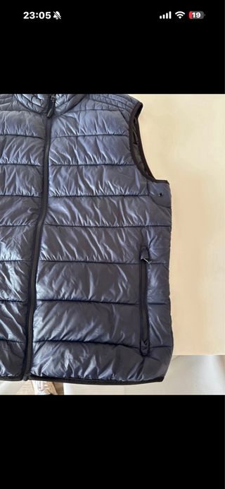 Chaleco acolchado hombre Mango azul