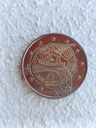 Moneda 2 Euros Francia 2024 París