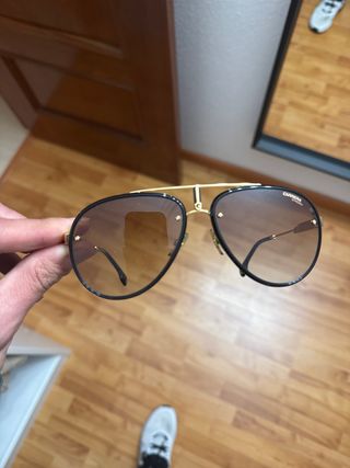 Gafas de sol Carrera aviador negro/dorado