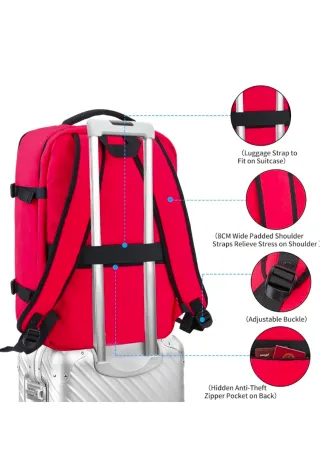 Mochila Della Gao Roja Nueva equipaje viaje avion