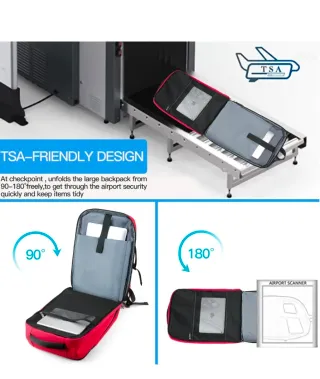 Mochila Della Gao Roja Nueva equipaje viaje avion