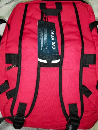 Mochila Della Gao Roja Nueva equipaje viaje avion