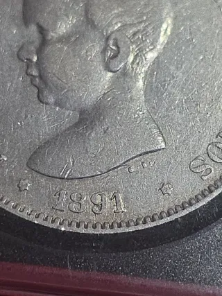 Moneda 5 Pesetas Plata