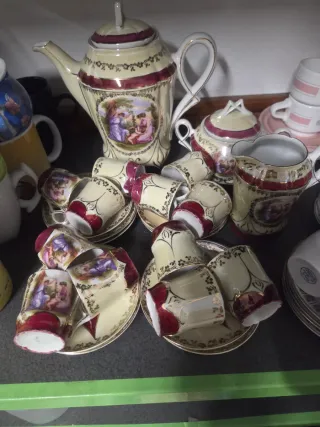 Servizio Caffè Vintage Stile Fragonard 12 Persone