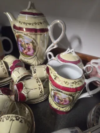 Servizio Caffè Vintage Stile Fragonard 12 Persone