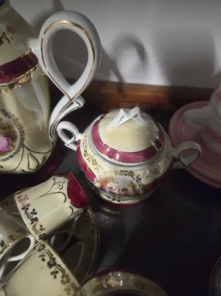 Servizio Caffè Vintage Stile Fragonard 12 Persone