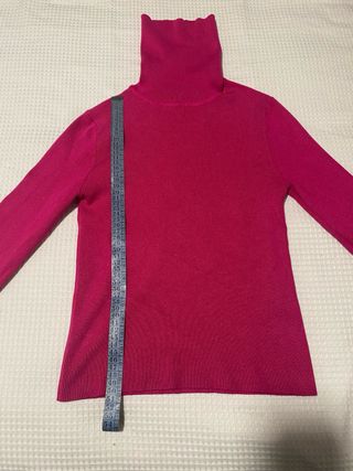 Jersey cuello alto Zara rosa