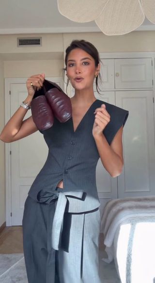 Mocasín piel copete subido