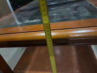 Mesa de centro madera y cristal