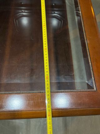 Mesa de centro madera y cristal