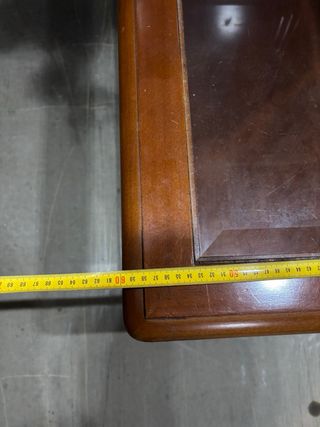 Mesa de centro madera y cristal