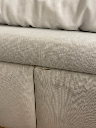 Canapé de matrimonio beige/gris