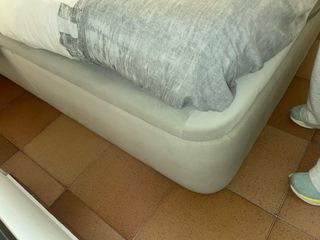 Canapé de matrimonio beige/gris