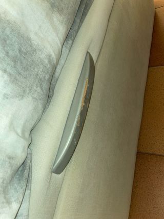 Canapé de matrimonio beige/gris