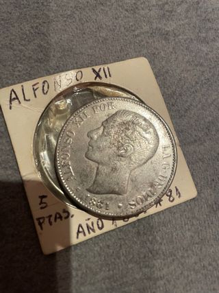Monedas Napoleón III y Alfonso XII REPLICAS