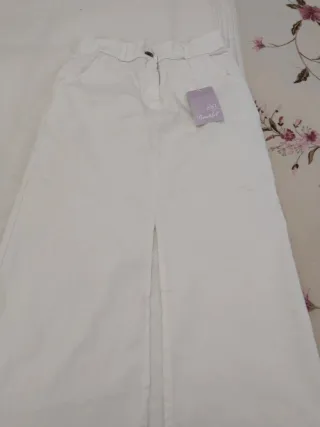 Falda blanca elástica Talla M/38