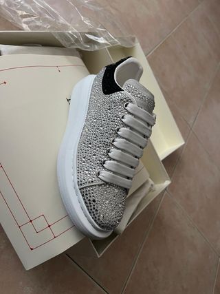 Scarpe con Strass Argento