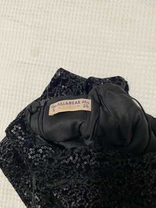 Vestido negro lentejuelas fiesta