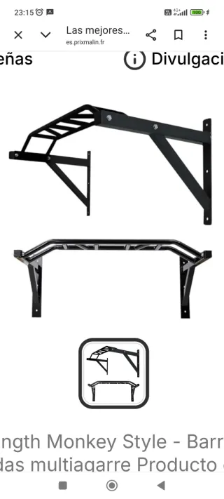 Barra dominadas multiagarre