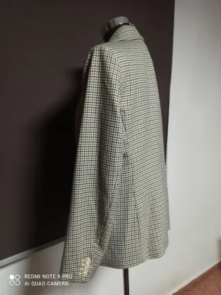 Americana cuadros entallada