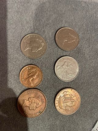Monedas antiguas Canadá y G. Bretaña