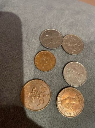 Monedas antiguas Canadá y G. Bretaña