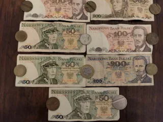 7 Banconote Polacche Vintage Collezionismo