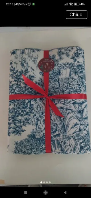 Stupenda tovaglia Toilette de Jouy