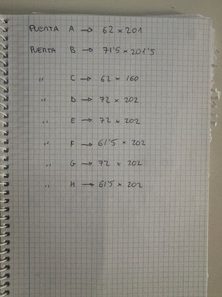 Puerta de madera interior