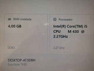 Packard Bell Portátil Negro/Plateado