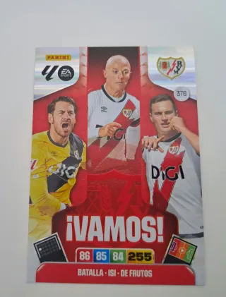 Vamos Rayo Vallecano. Adrenalyn 2025-26. Panini.