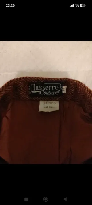 Falda Lana Lasserre Couture Marrón