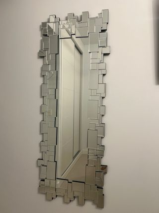 Espejo de cristal decorativo