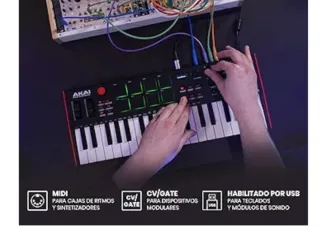 Teclado Controlador Akai MIDI USB