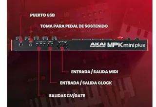 Teclado Controlador Akai MIDI USB