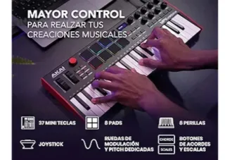Teclado Controlador Akai MIDI USB