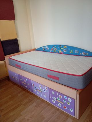 ¡Cama infantil con súper almacenaje!