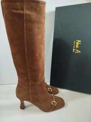 Stivali donna Noa A camoscio marrone tg 40