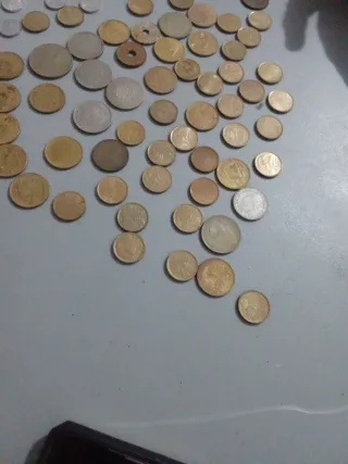 Monedas antiguas de los años 80