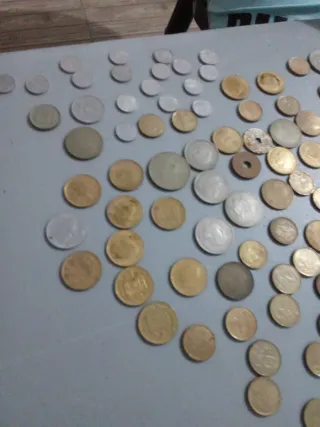 Monedas antiguas de los años 80