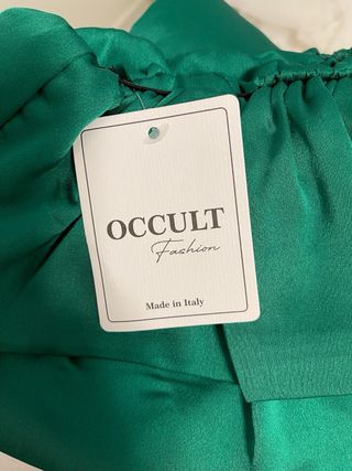 Conjunto Top e Saia Cetim Verde