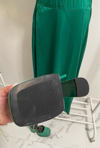 Conjunto Top e Saia Cetim Verde