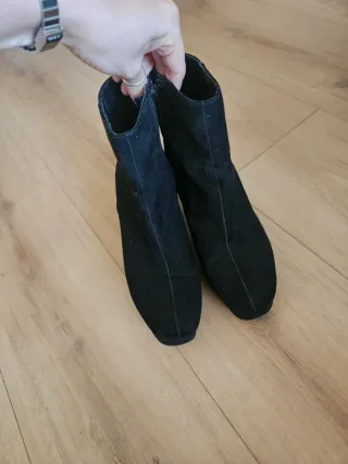 Botines negros gamuza ante antelina