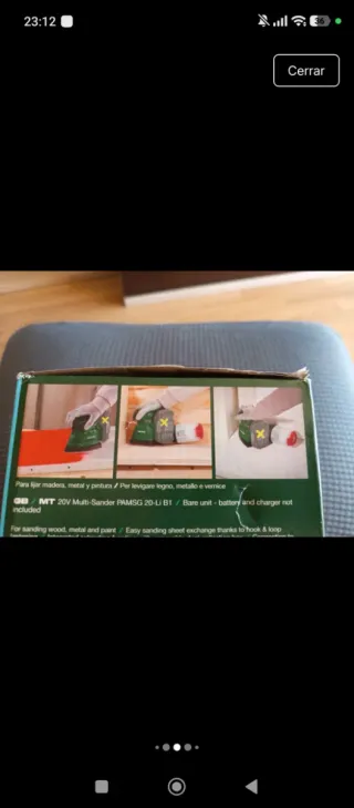 Lijadora Parkside 20V multifunción